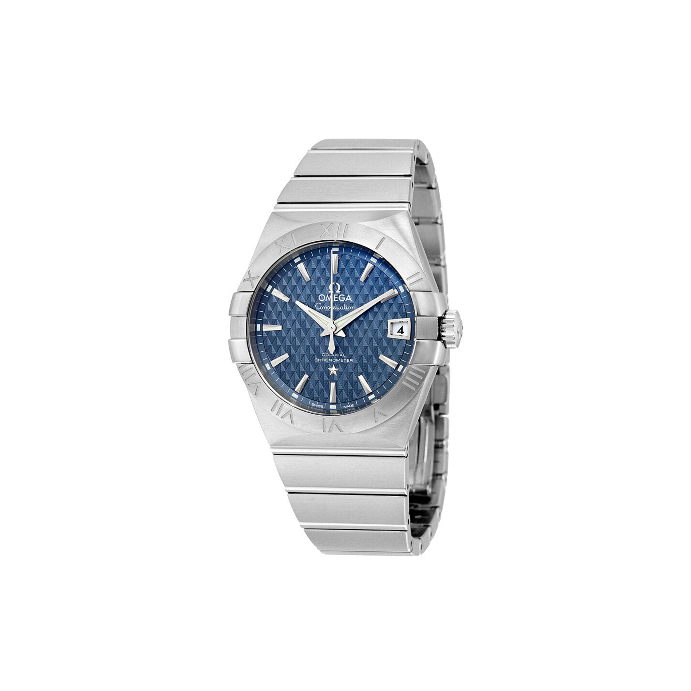 OMEGA CONSTELLATION AUTOMATIC BLUE DIAL WATCH 123.10.38.21.03.001